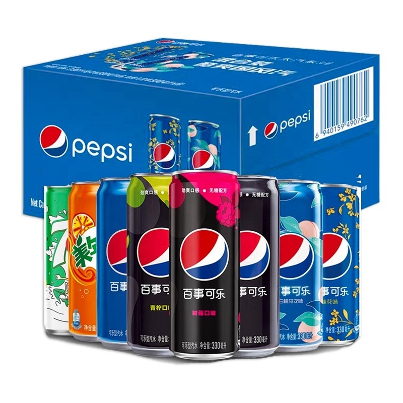 Best Selling Pepsis Fanta Cans Carbonated Drinks White peach Oolong Flavor Exotic Soft Drinks 330ml