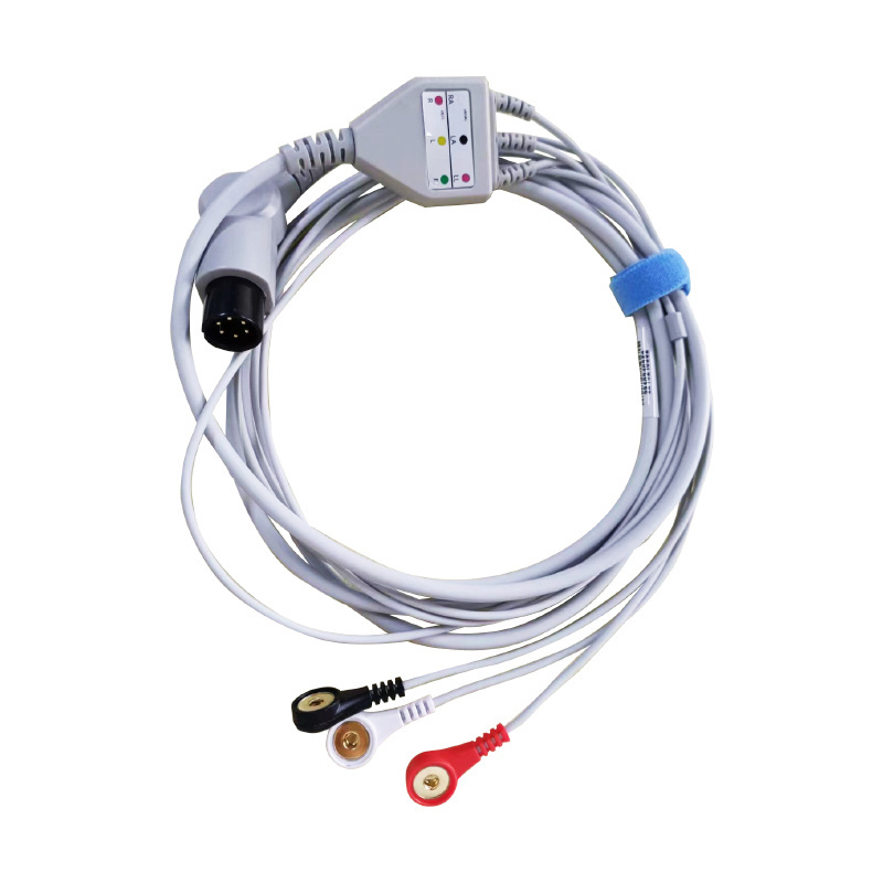 CE ISO Certificated 3/ 5 ECG Lead ECG Cables lead wires for Rainbow patient monitor