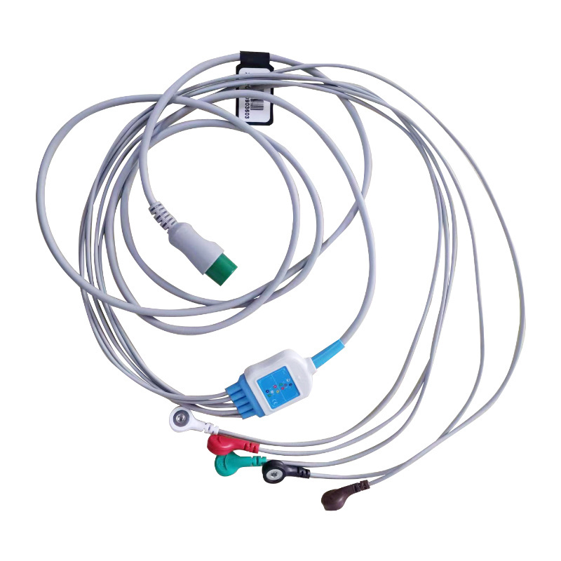 CE ISO Certificated 3/ 5 ECG Lead ECG Cables lead wires for Rainbow patient monitor