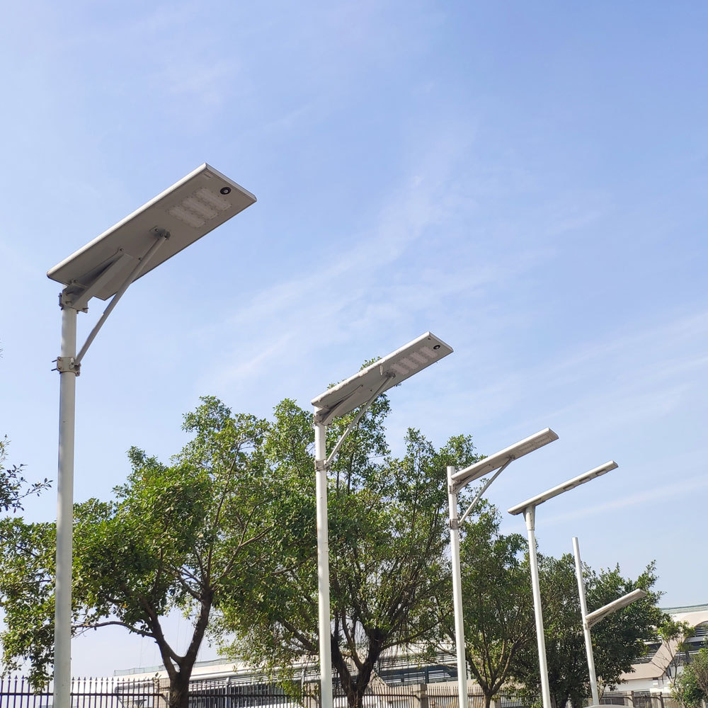 ufo 6000k outdoor 30w 180w 300w manufacturer all in one arm bat wing solar street light with panel solar street light