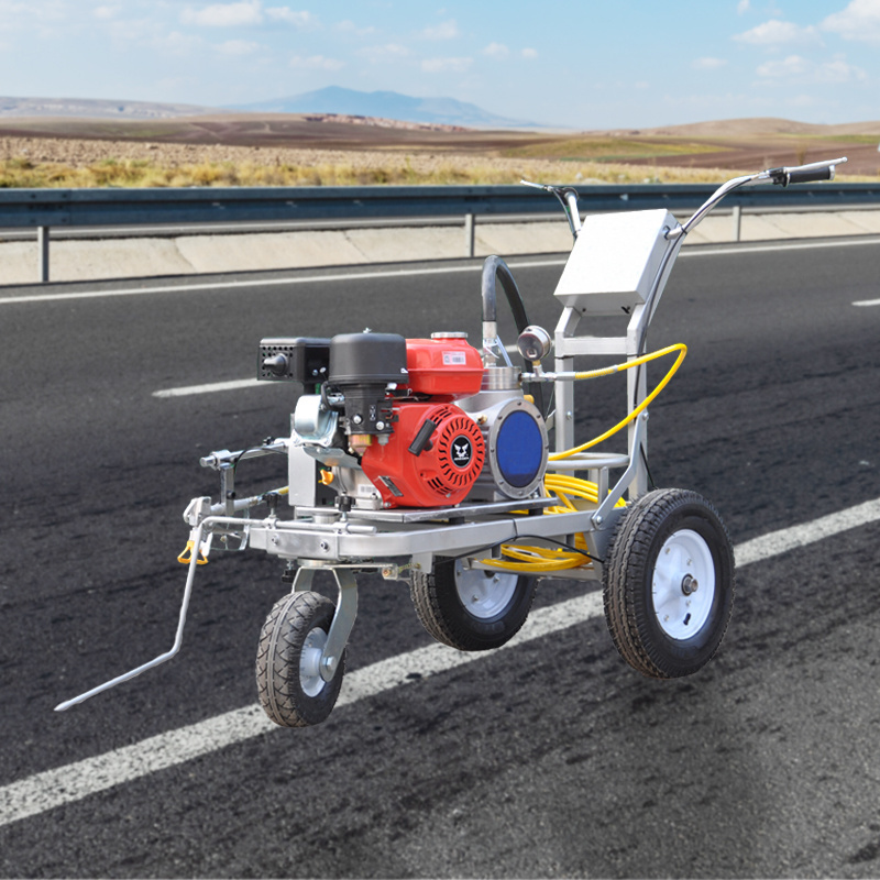 traffic line ride on Plastic Runway Use Road Marking Machine Cold Painting Machine