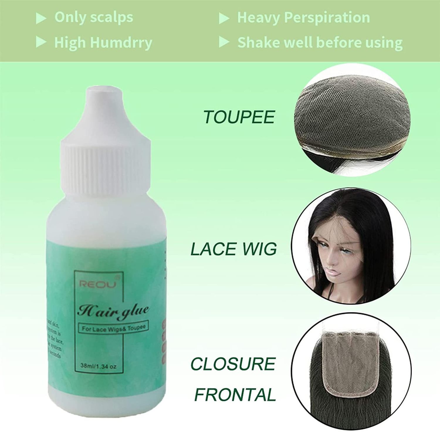 Lace Front Wig Glue for Wigs  Lace Adhesive skin safe Strong Hold Invisible Glue for Wigs/Toupee