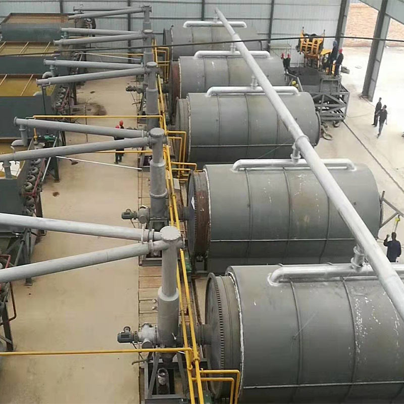 Environmental Pyrolysis Plant waste tire plastic recycling machine in waste management