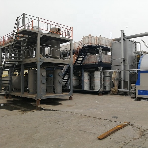 used motor oil recycling machine to diesel in exhibition