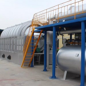 Professional waste tyre plastic recycling to pyrolysis oil plant