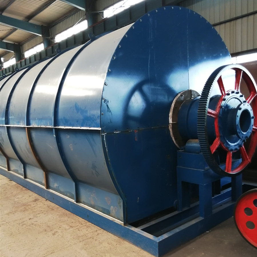 Professional waste tyre plastic recycling to pyrolysis oil plant