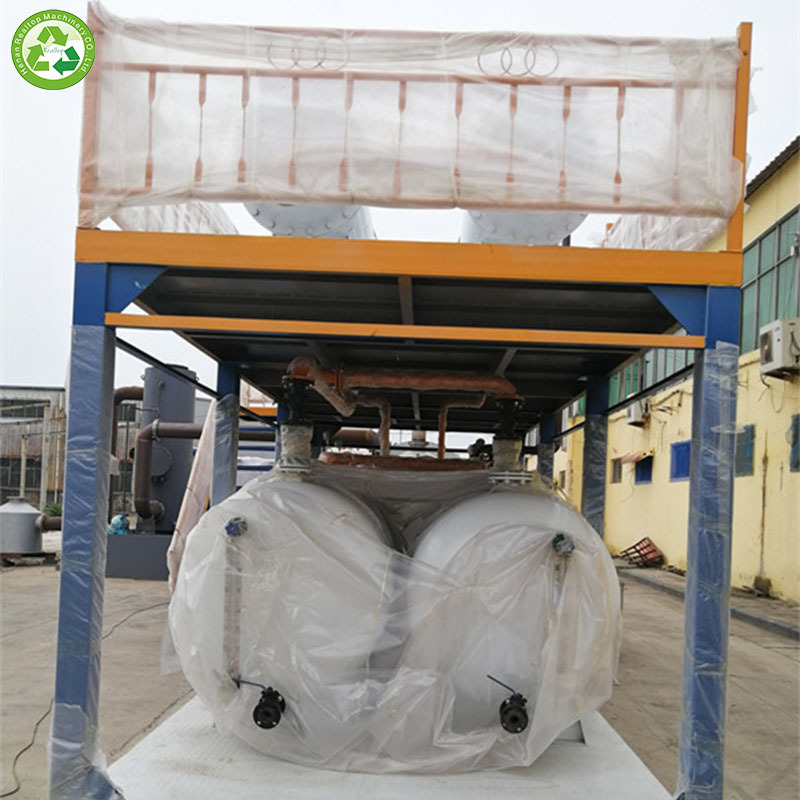 Waste Plastic Used Tyre Rubbers Pyrolysis to Fuel Oil Plant for Waste Recycling