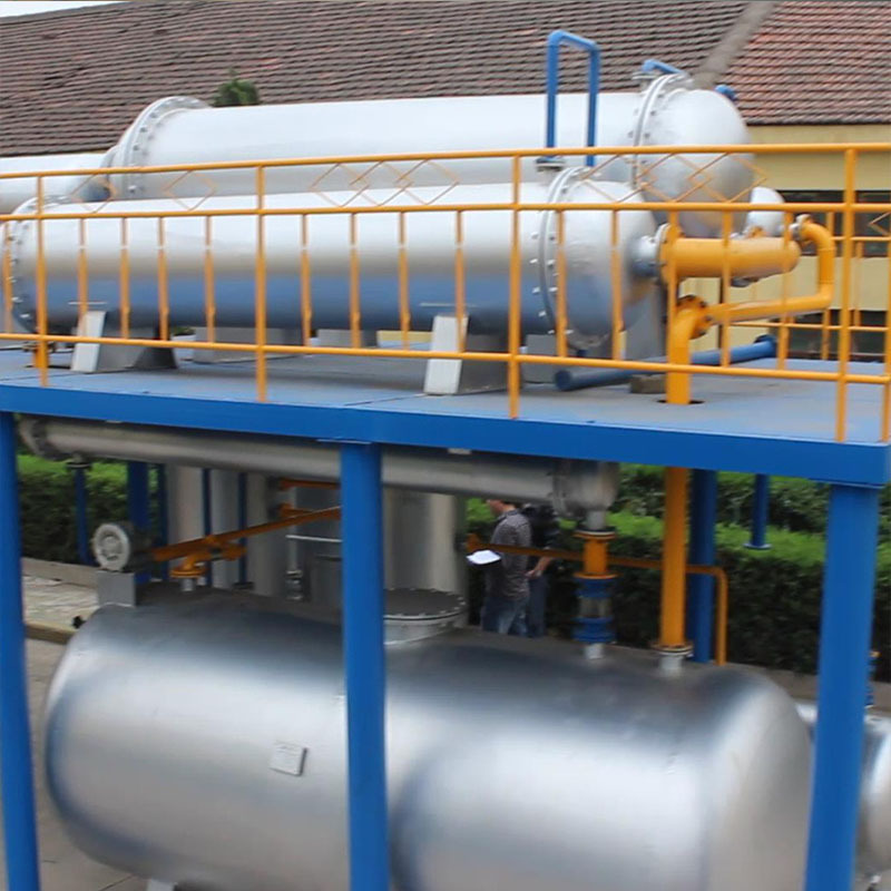 Waste Plastic Used Tyre Rubbers Pyrolysis to Fuel Oil Plant for Waste Recycling