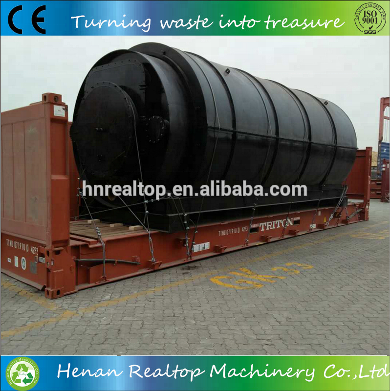 Mobile used tire pyrolysis plant for sale rubber tyre to fuel pyrolysis machines