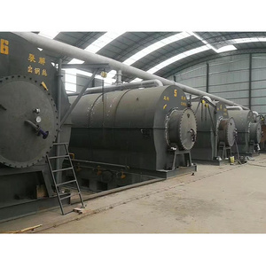 Environmental Pyrolysis Plant waste tire plastic recycling machine in waste management