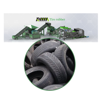 Waste Tyre Recycling Plant / Rubber Powder Making Machine Of Used Tire Recycling production line