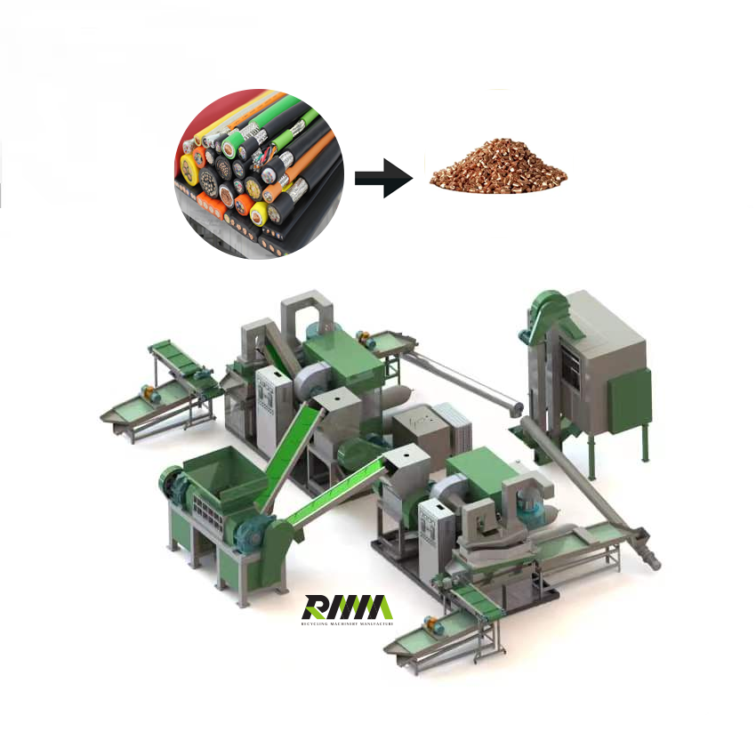 Best selling Cable Copper Granulator Machine / Scrap Copper separator recycling machine / Scrap Copper Wire Recycling Machine