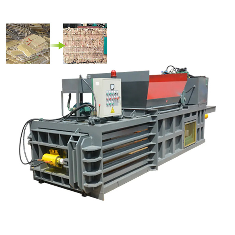 Recycling baler machine waste carton papers cardboard pressing baling machine