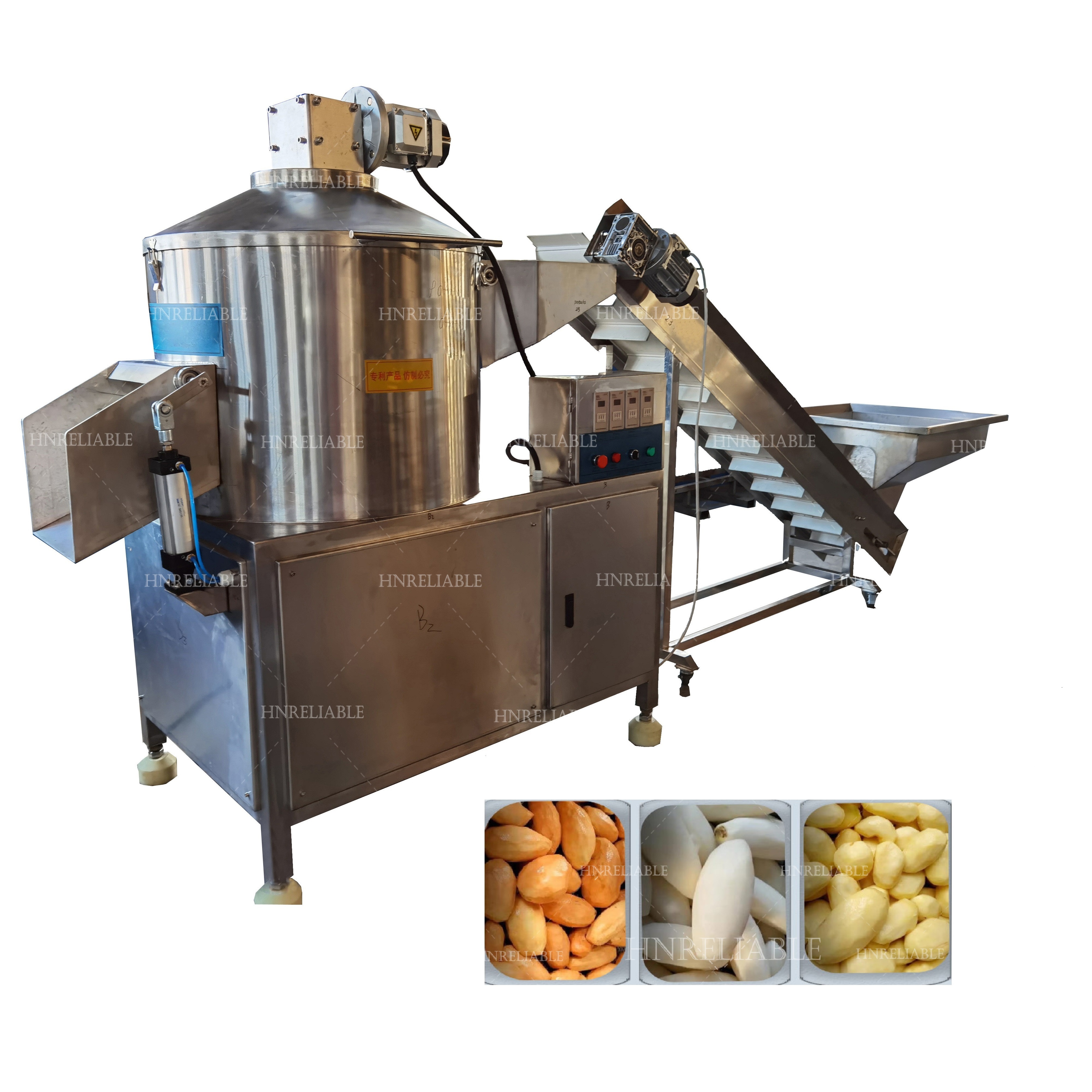 Full automatic citrus kiwis machine de decoupe kiwi peeler machine with lifting elevator  kiwi fruit peeling machine for sale