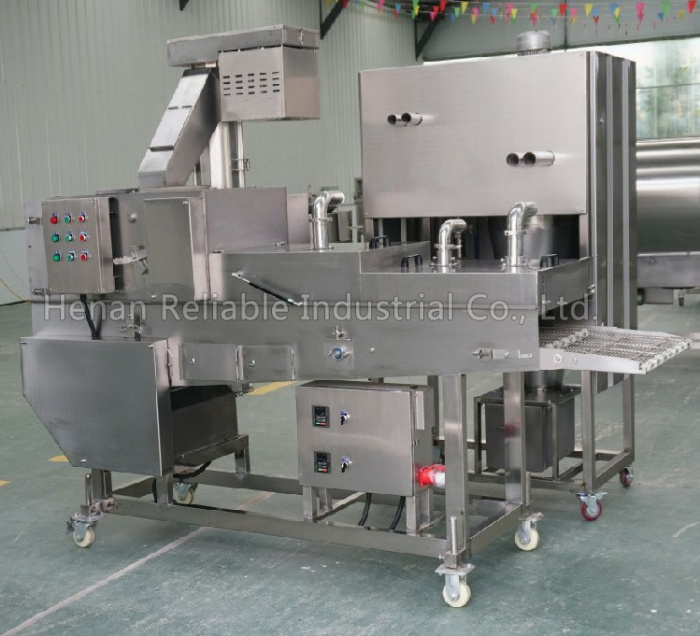 Chicken nuggets bread crumb coating machine automatic battering machine