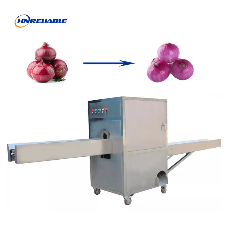 Automation onion tail roots cutter and remover Removing equipment onion top tail cutting machine