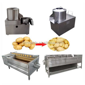 Industrial potato chips slicer french fries cutting machine  Potato chips peeler cutter machine potato washer peeler cutter