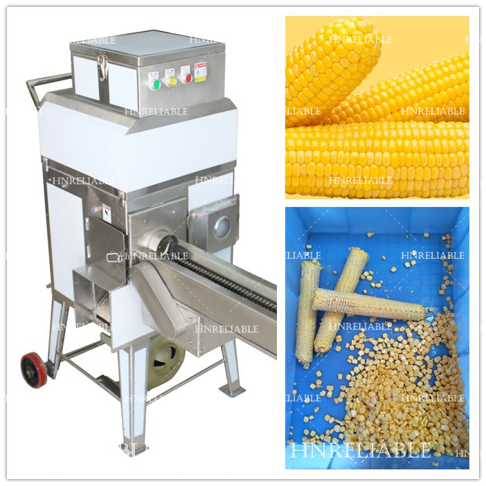 Automatic commercial used sweet corn cutter machine  / automatic  corn cob kernel remover / sweet corn cutting machine