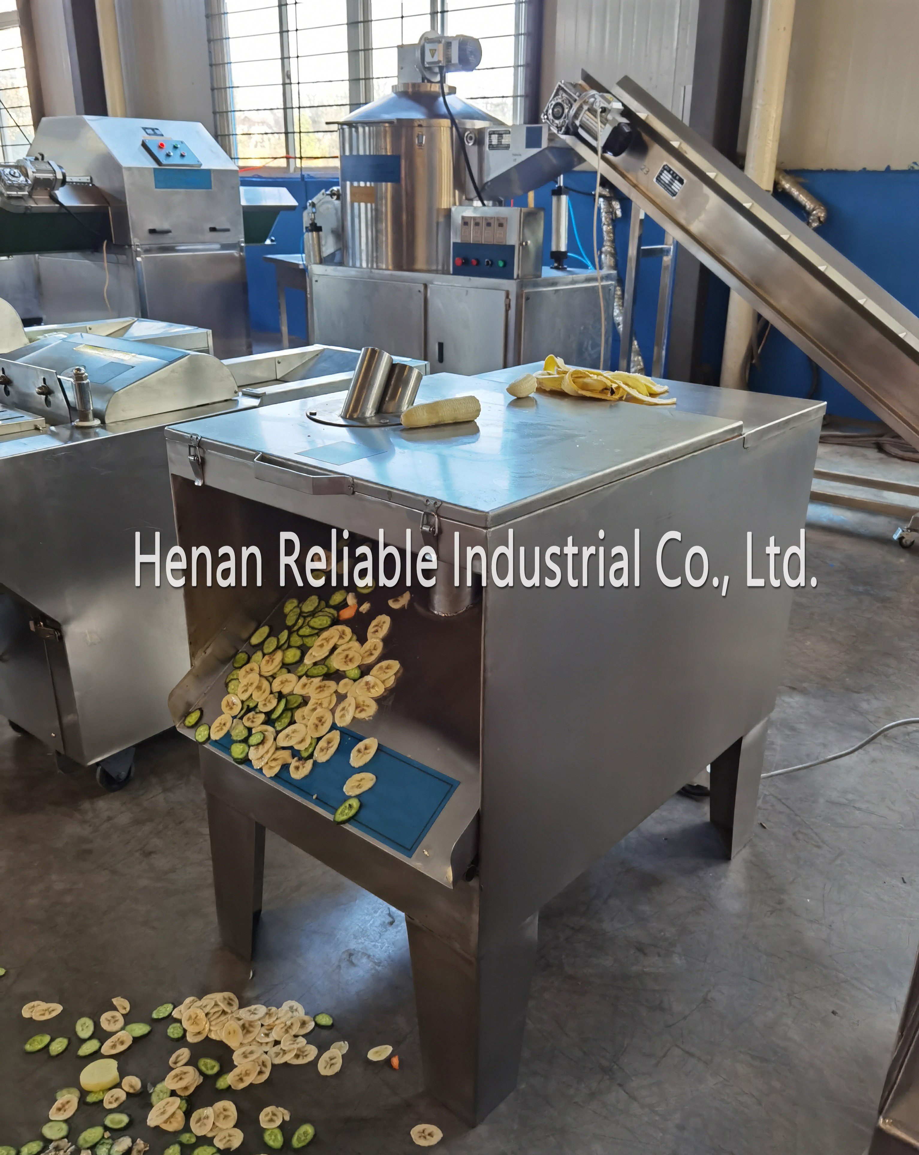 Industrial round chips vegetable fruit slicer pineapple onion rings slice cutting machine plantain flakes machine potato chips