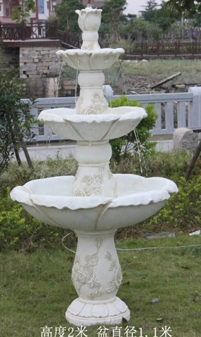 RF High quality concrete water fountain mold garden decoration fiberglass silicone fountain molds for sale