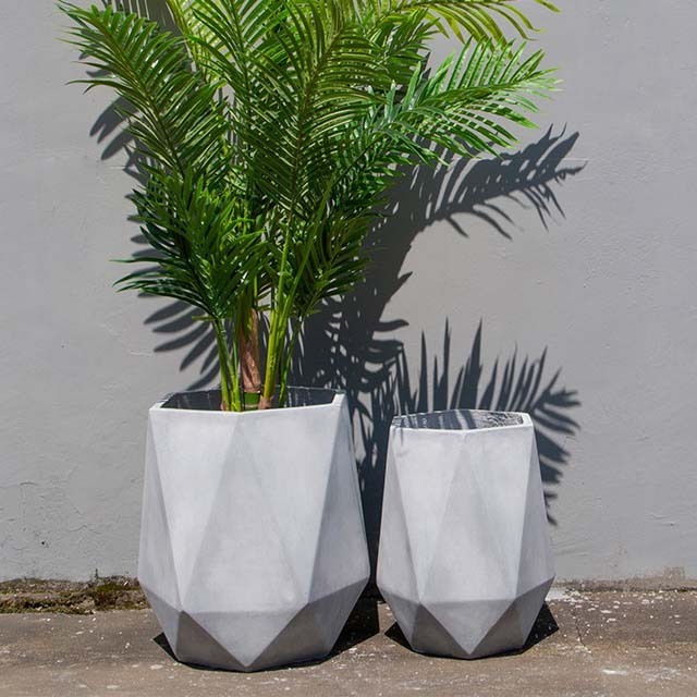 Renfa garden and home decorative indoor big plant flower pot molds large fiberglass concrete flower pots moulds for sale