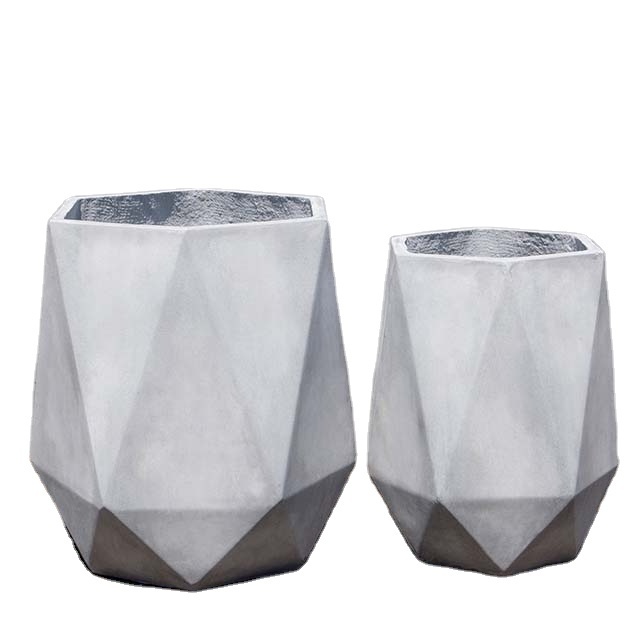 Renfa garden and home decorative indoor big plant flower pot molds large fiberglass concrete flower pots moulds for sale