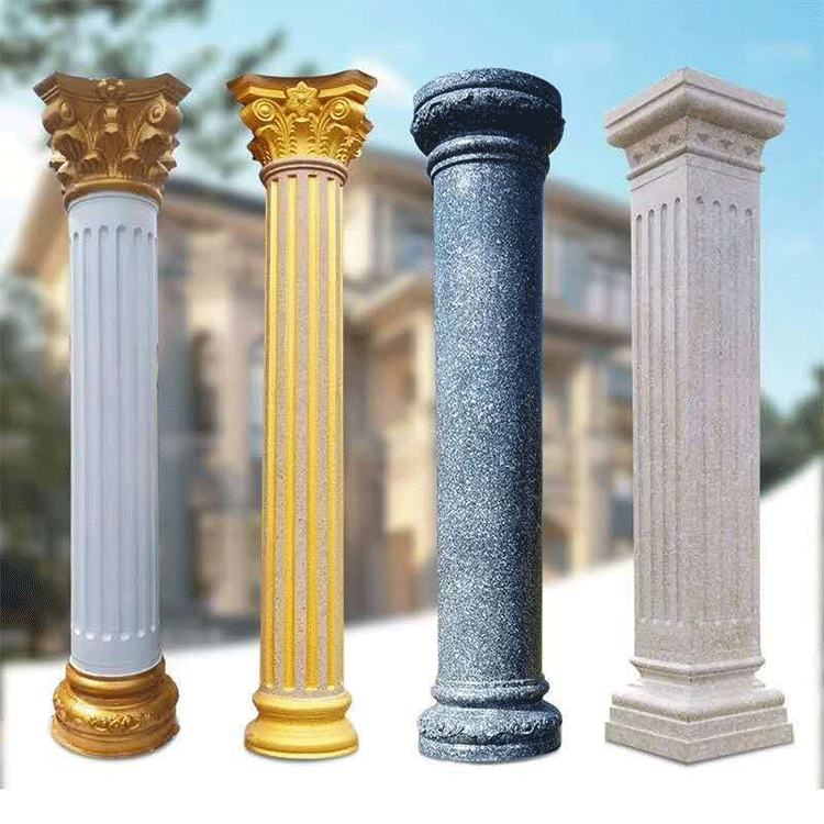 Classic Style decor silicone pillar mold plastic roman square column for resin