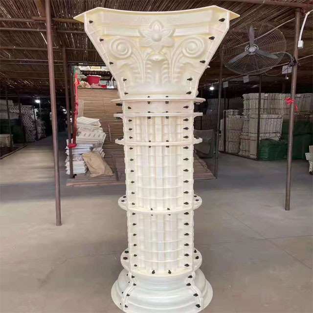 RF Cheaper price strong quality smooth and groove and spiral plastic concrete roman pillars column molds for sale