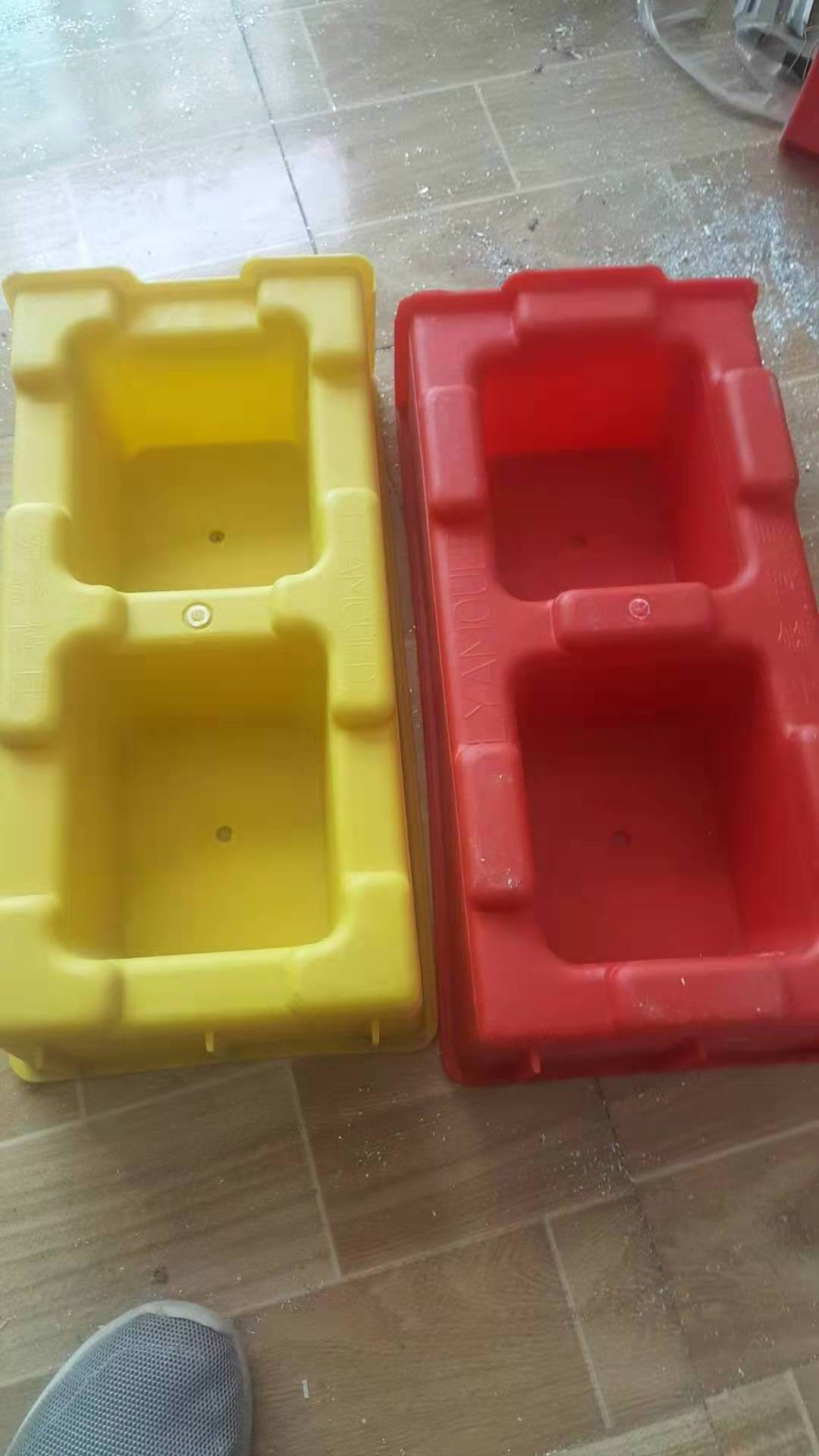 RF Hot sale plastic cement interlock concrete brick mould hollow interlocking blocks plastic brick molds for sale