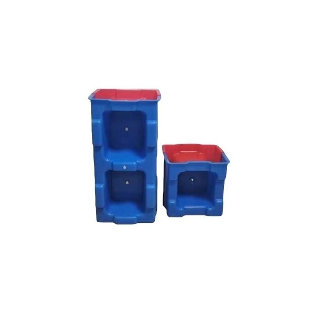 RF Hot sale plastic cement interlock concrete brick mould hollow interlocking blocks plastic brick molds for sale