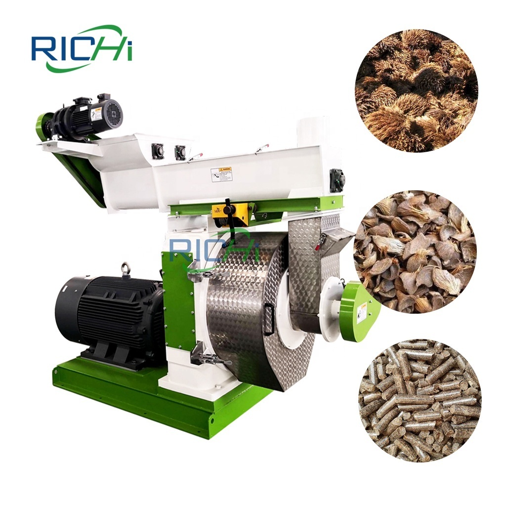 RICHI 2021 New Design Cotton Seed Hull Coconut Fiber Pellet Making Machine For High Quality Rice Bran Wheat Bran Biomass Pellets