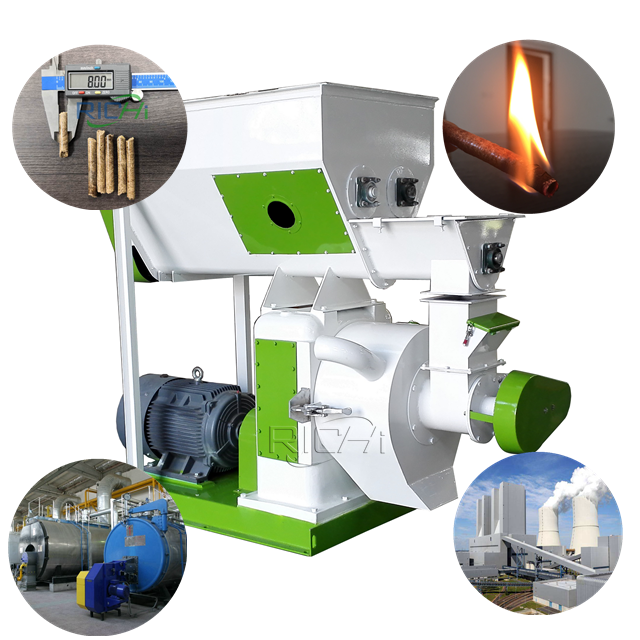 CE Certificate Ring Die Biomass Sawdust Pelletizing Machine For Wood