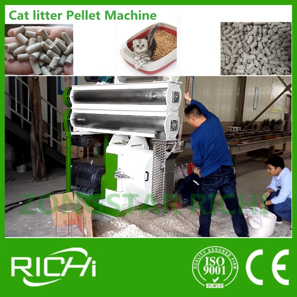 China Pet Supplies Low Price Bentonite Pine Cat Litter Pellet Making Machine