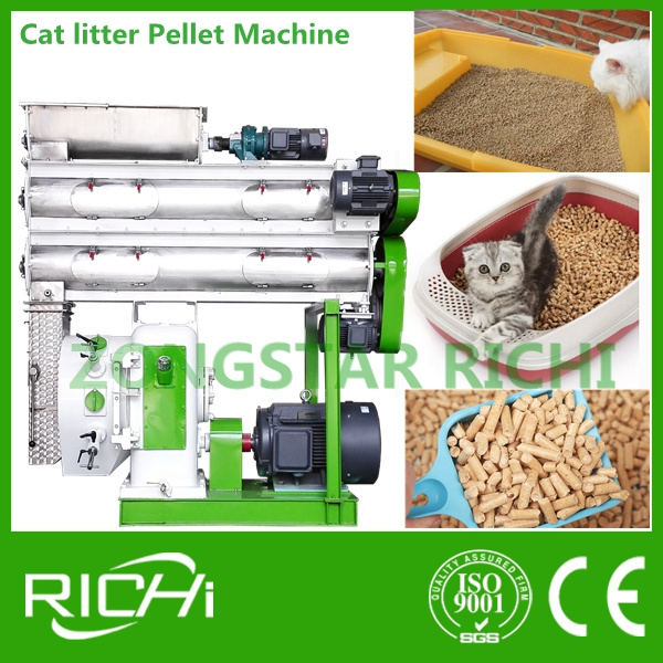 China Pet Supplies Low Price Bentonite Pine Cat Litter Pellet Making Machine