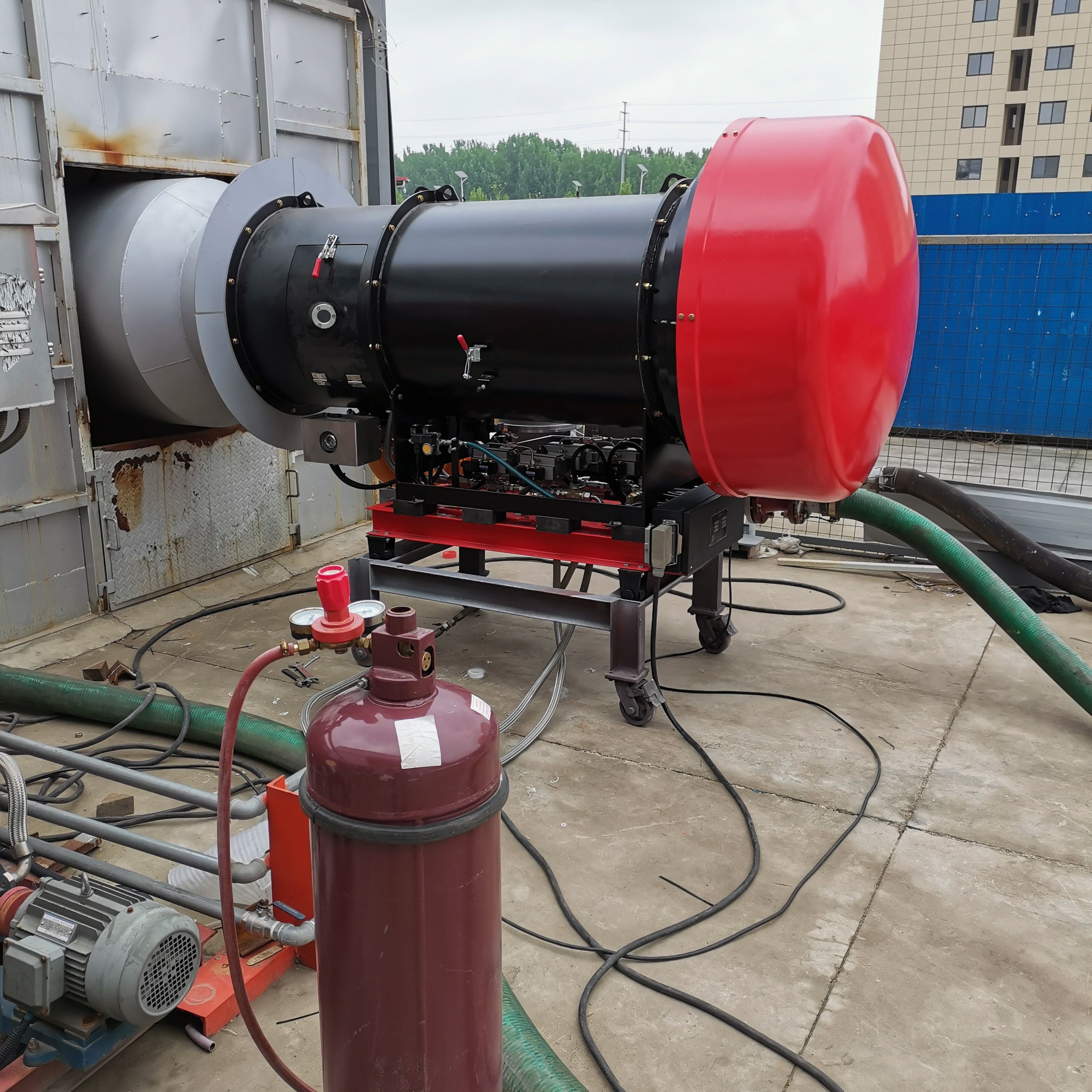 Diesel Heavy Oil Waste Oil Burner for 200tph-240tph asphalt mixing plant in Indonesia,Philippines,Russia,Saudi Arabia,Iraq