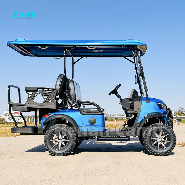 CAMP Best Quality Custom Lifted Golf Carts Electric 4 Seater 72v Luxury Electric Golf Car