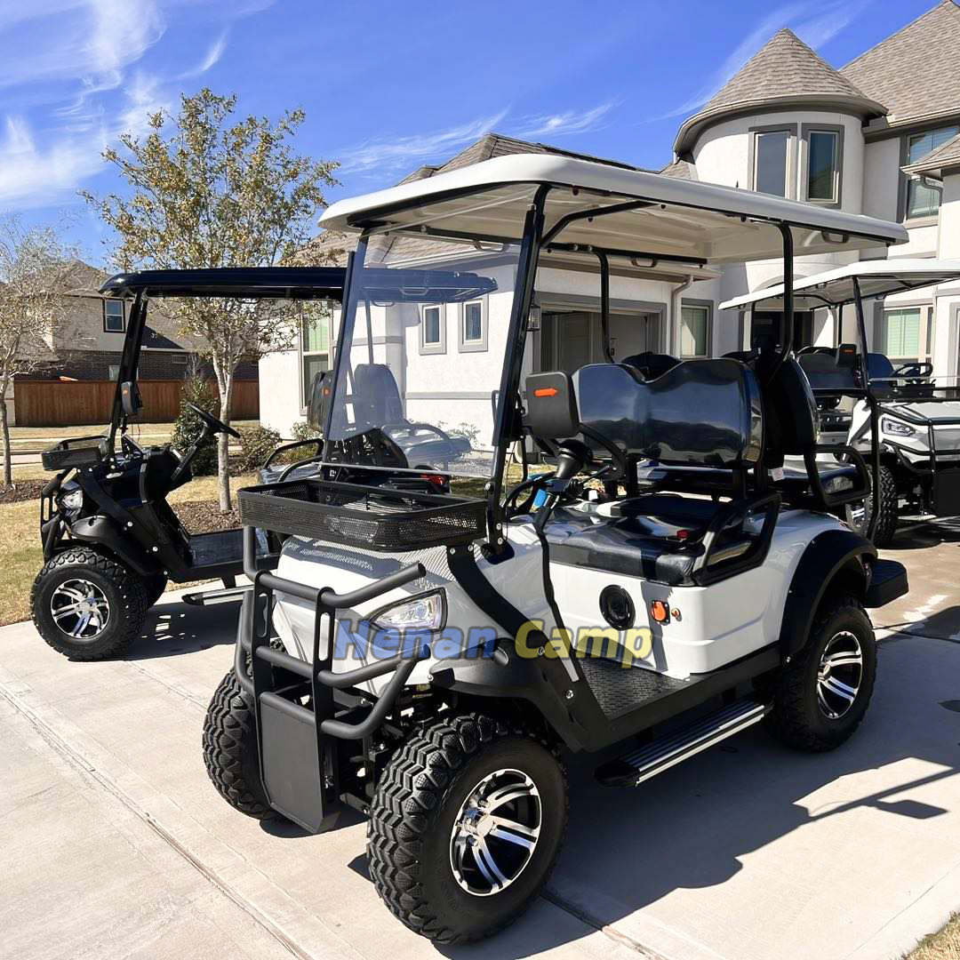 Four-Wheel Drive Electric Golf Carts 4 Seater / Gas Powered Golf Carts For Sale