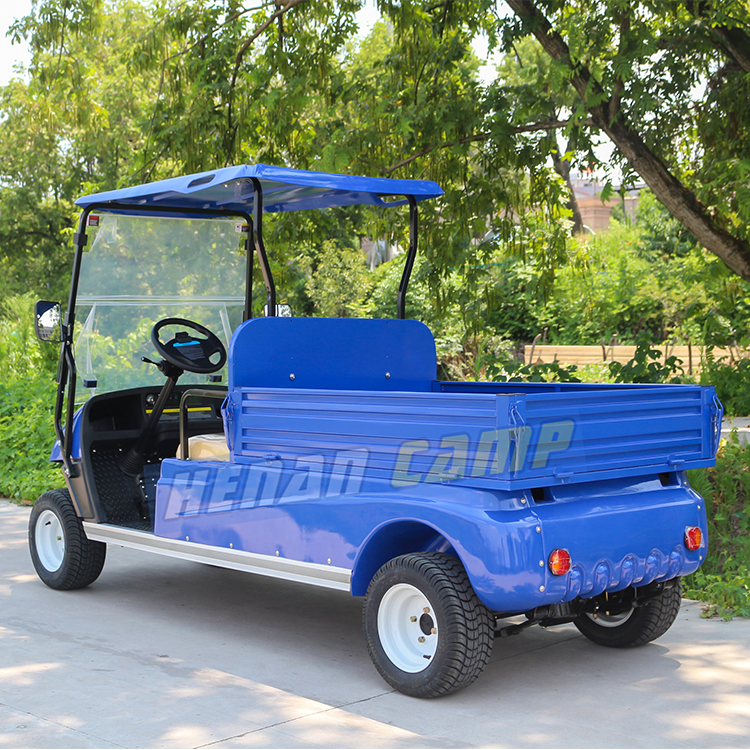 electric utility vehicle golf cart mini 2 seater golf cart with cargo bed