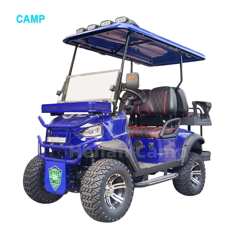 Factory Supply 4 Wheel Drive Electric Lifted Golf Cart Hunting Electric Car Powerful 5KW AC Motor Controller Electric Club Car