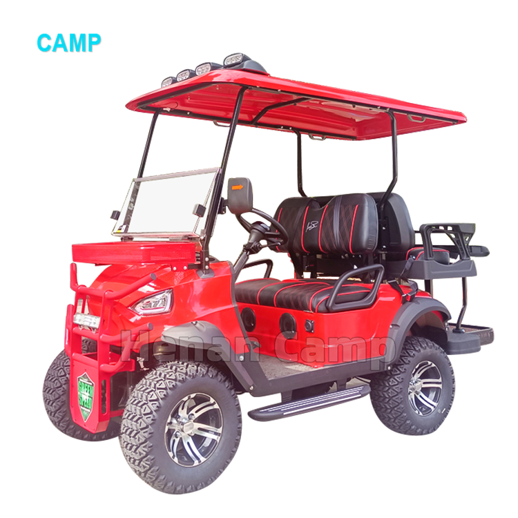 Factory Supply 4 Wheel Drive Electric Lifted Golf Cart Hunting Electric Car Powerful 5KW AC Motor Controller Electric Club Car