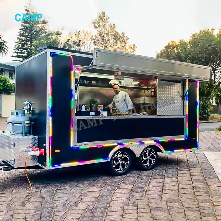 China Food Truck With Full Kitchen Fully Loaded Food Trailer Street Food Cart Mobile Restaurant