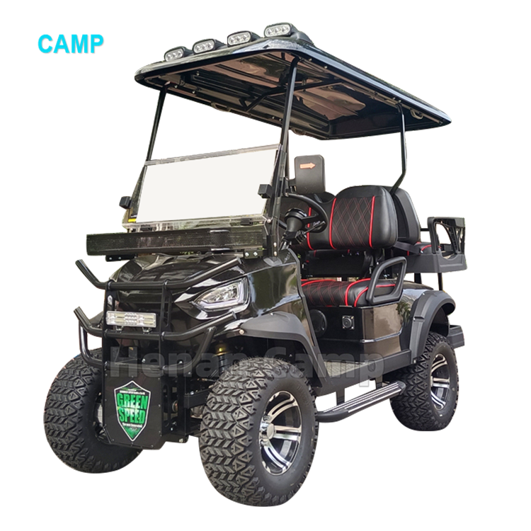 Factory Supply 4 Wheel Drive Electric Lifted Golf Cart Hunting Electric Car Powerful 5KW AC Motor Controller Electric Club Car