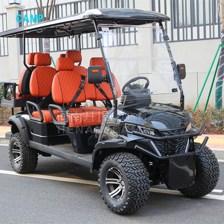 CAMP new design 6 passenger electric golf cart lifted gas golf buggy electric cart scooter