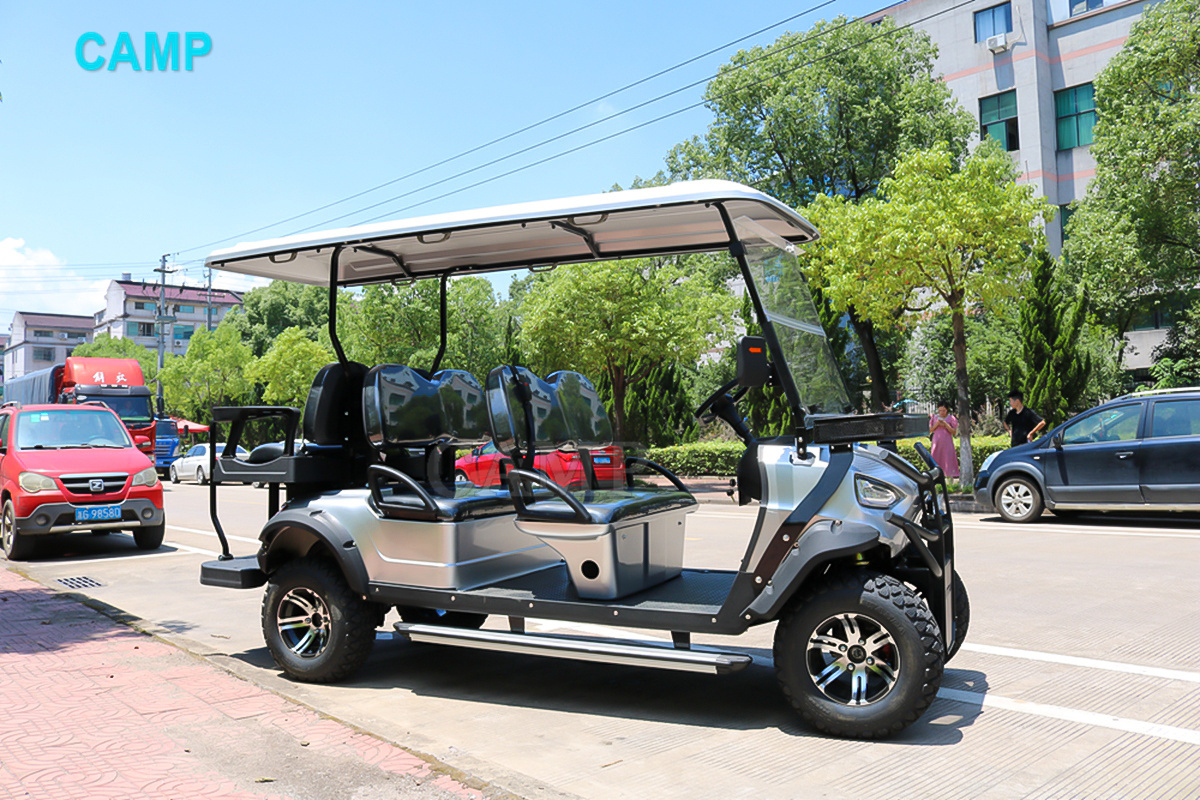 6 Person 72v electric lifted golf cart off road buggy with lithium battery