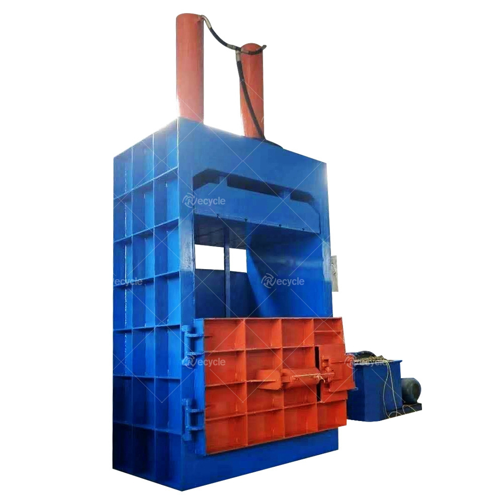 Mini Square Hydraulic Waste Paper Plastic Bottle Cardboard Aluminum Can Scrap Metal Baler Baling Machine for Sale