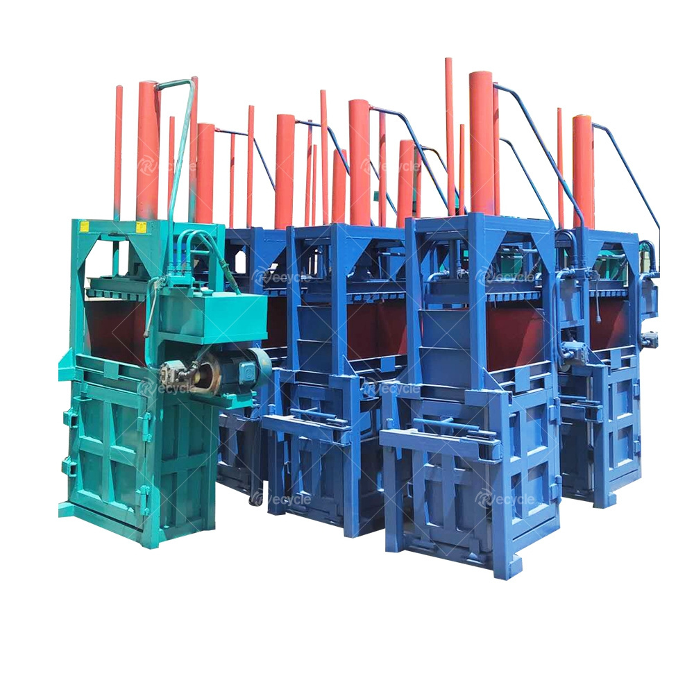 Vertical Cardboard Plastic PET Waste Paper Baler Machine