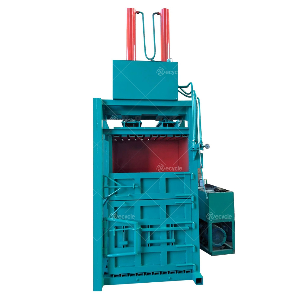 Vertical Cardboard Plastic PET Waste Paper Baler Machine