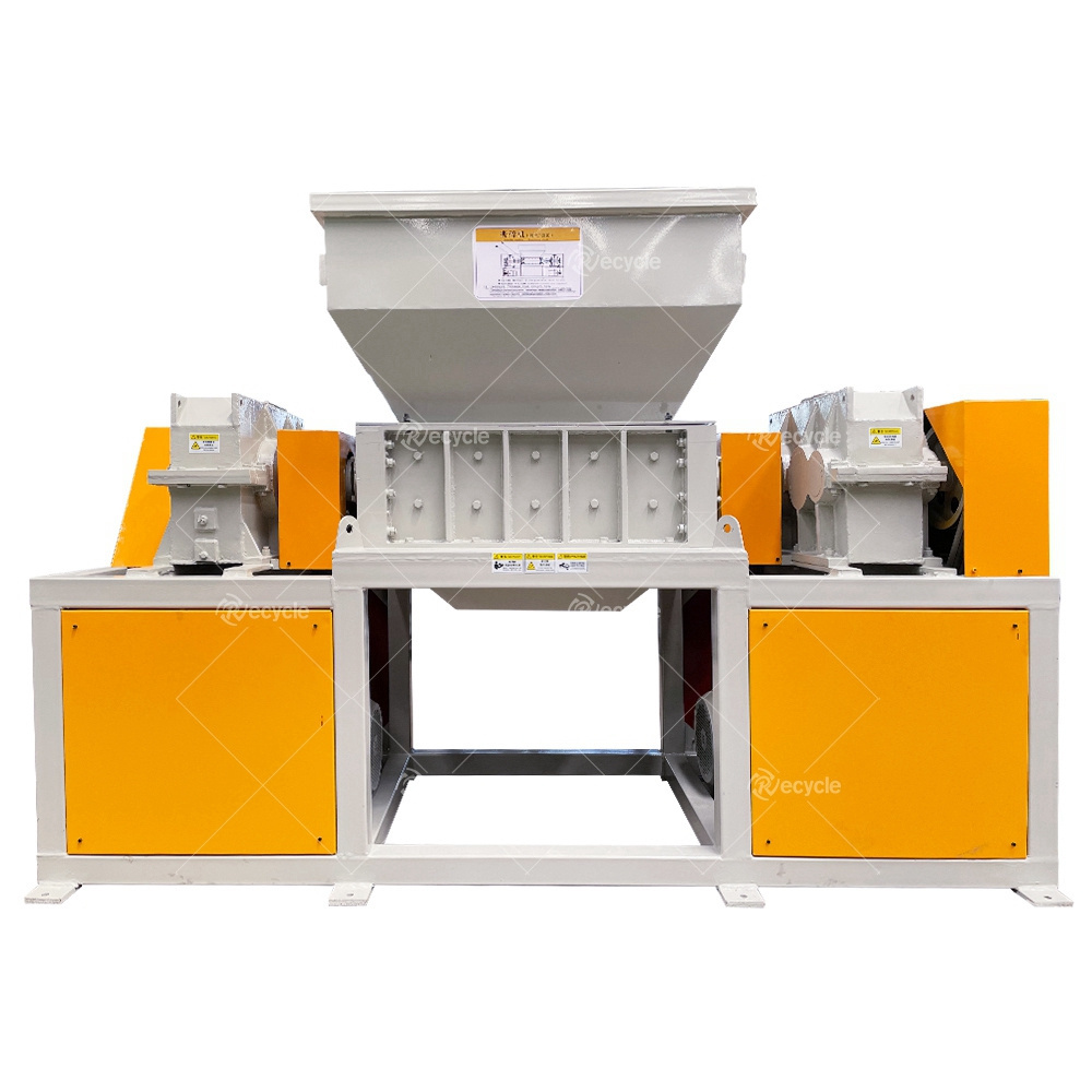 Heavy Duty Industrial Waste Tire Shredder , Scrap Car Tire Shredder Machine , Tyre Shredding