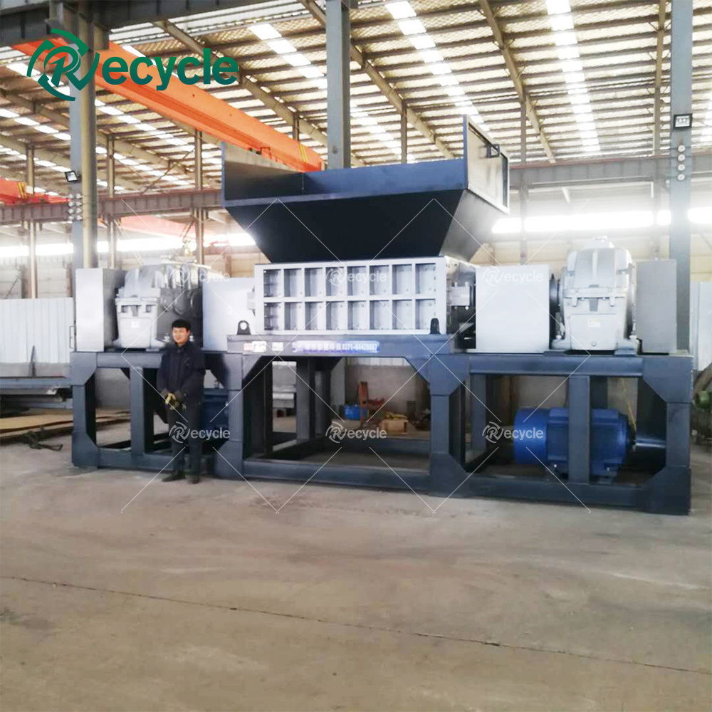 Industrial Heavy Duty Tyre Rubber Recycling Crusher Whole Truck Tire Waste Radial Tire Shredder Machine