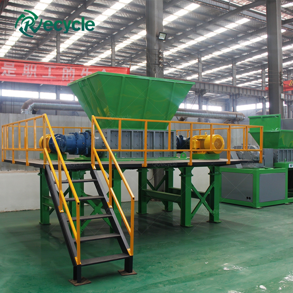 Industrial Heavy Duty Tyre Rubber Recycling Crusher Whole Truck Tire Waste Radial Tire Shredder Machine